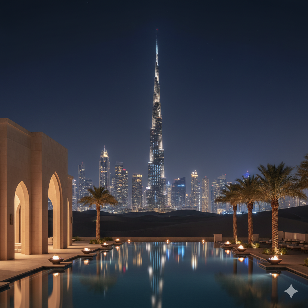 Dubai Night Tourist Place